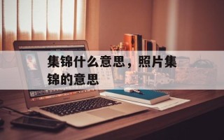 集锦什么意思，照片集锦的意思