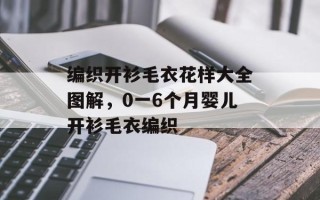 编织开衫毛衣花样大全图解，0一6个月婴儿开衫毛衣编织