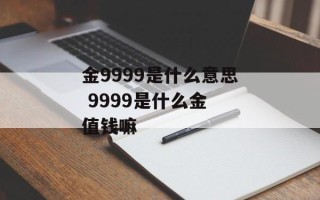 金9999是什么意思 9999是什么金 值钱嘛
