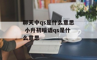 聊天中qs是什么意思 小升初暗语qs是什么意思