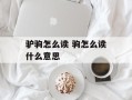 驴驹怎么读 驹怎么读什么意思