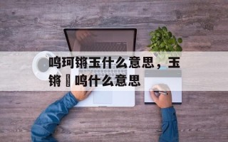 鸣珂锵玉什么意思，玉锵璆鸣什么意思