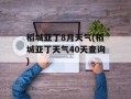 稻城亚丁8月天气(稻城亚丁天气40天查询)