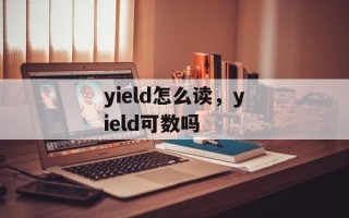 yield怎么读，yield可数吗
