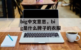 big中文意思，big是什么牌子的衣服