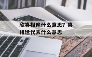 欣喜相逢什么意思？喜相逢代表什么意思