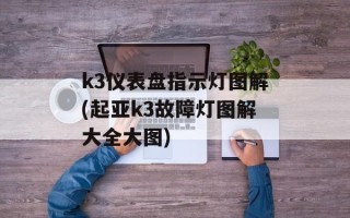 k3仪表盘指示灯图解(起亚k3故障灯图解大全大图)