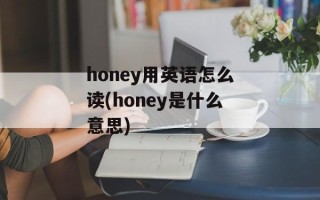 honey用英语怎么读(honey是什么意思)