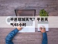 平邑郑城天气？平邑天气48小时