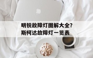 明锐故障灯图解大全？斯柯达故障灯一览表