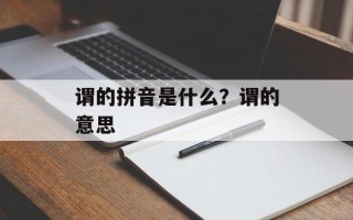 谓的拼音是什么？谓的意思