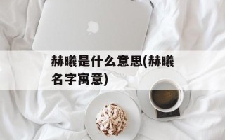 赫曦是什么意思(赫曦名字寓意)