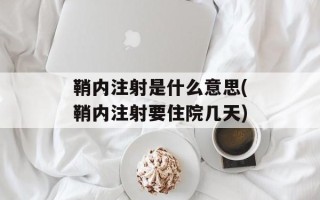 鞘内注射是什么意思(鞘内注射要住院几天)