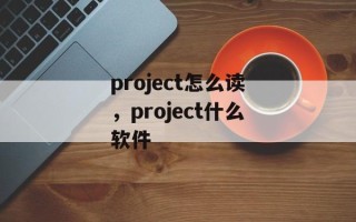 project怎么读，project什么软件