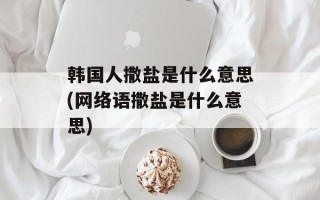 韩国人撒盐是什么意思(网络语撒盐是什么意思)