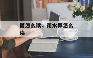 篦怎么读，雨水箅怎么读