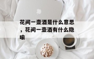 花间一壶酒是什么意思，花间一壶酒有什么隐喻