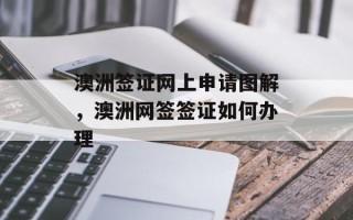 澳洲签证网上申请图解，澳洲网签签证如何办理