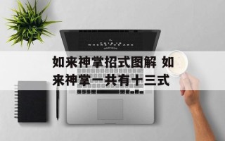 如来神掌招式图解 如来神掌一共有十三式