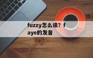 fuzzy怎么读？faye的发音