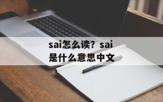 sai怎么读？sai是什么意思中文