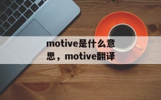 motive是什么意思，motive翻译