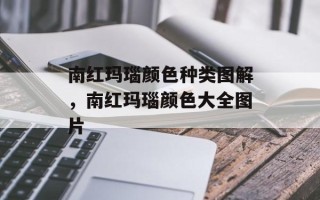 南红玛瑙颜色种类图解，南红玛瑙颜色大全图片