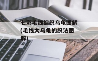 七彩毛线编织乌龟图解(毛线大乌龟的织法图解)