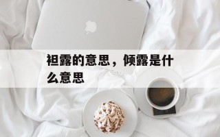 袒露的意思，倾露是什么意思