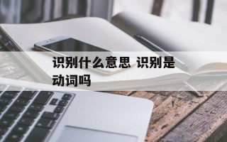 识别什么意思 识别是动词吗