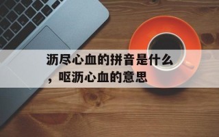 沥尽心血的拼音是什么，呕沥心血的意思