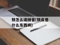 麸怎么读拼音(麸皮是什么东西啊)