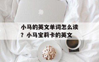 小马的英文单词怎么读？小马宝莉卡的英文