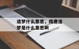 遗梦什么意思，隋唐遗梦是什么意思啊