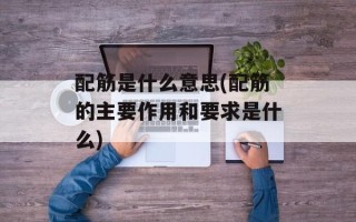 配筋是什么意思(配筋的主要作用和要求是什么)