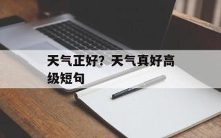 天气正好？天气真好高级短句