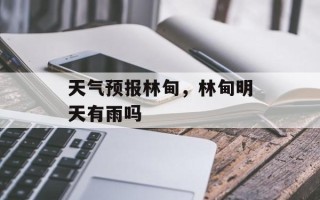 天气预报林甸，林甸明天有雨吗