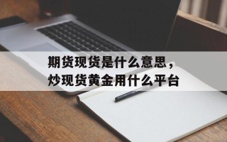期货现货是什么意思，炒现货黄金用什么平台