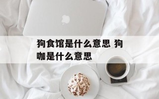 狗食馆是什么意思 狗咖是什么意思