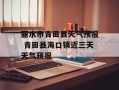 丽水市青田县天气预报 青田县海口镇近三天天气预报