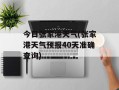 今日张家港天气(张家港天气预报40天准确查询)
