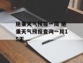 施秉天气预报一周 施秉天气预报查询一周15天