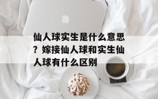 仙人球实生是什么意思？嫁接仙人球和实生仙人球有什么区别