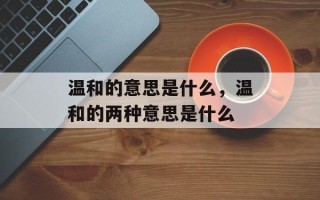 温和的意思是什么，温和的两种意思是什么