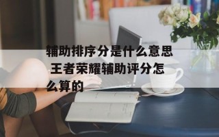 辅助排序分是什么意思 王者荣耀辅助评分怎么算的
