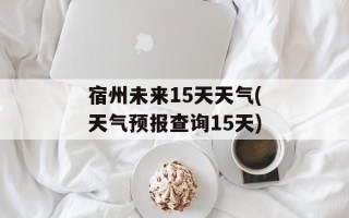 宿州未来15天天气(天气预报查询15天)
