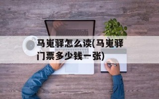 马嵬驿怎么读(马嵬驿门票多少钱一张)