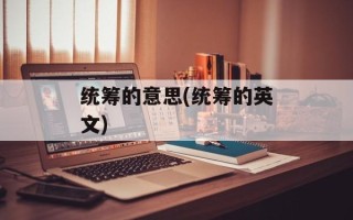 统筹的意思(统筹的英文)