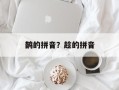 鹊的拼音？趁的拼音