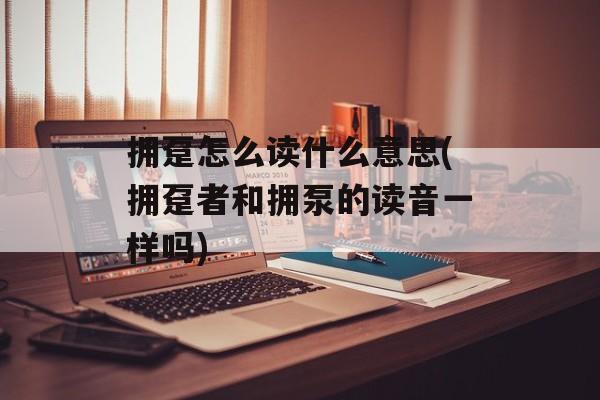 拥趸怎么读什么意思(拥趸者和拥泵的读音一样吗)-第1张图片-